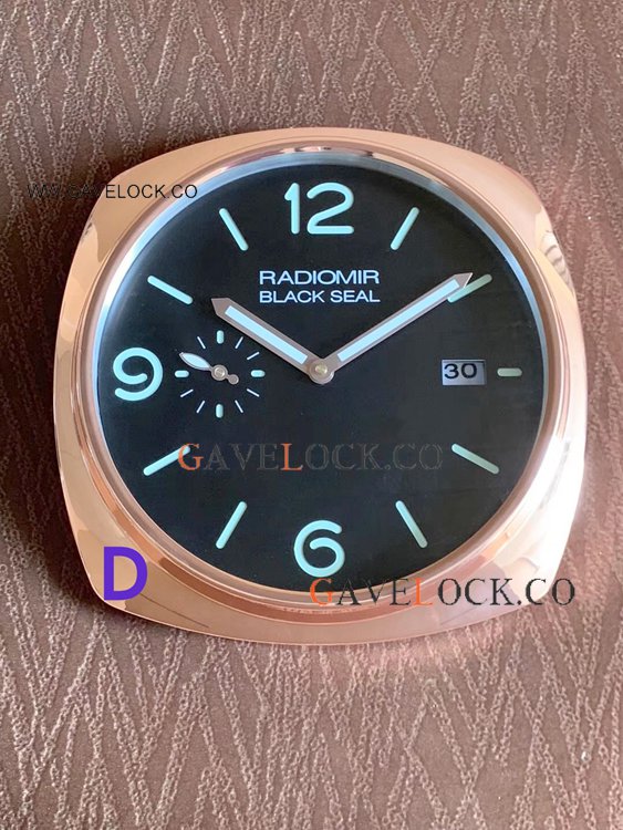 Copy Panerai Radiomir Black Seal PAM00388 Wall Clocks Yellow Gold